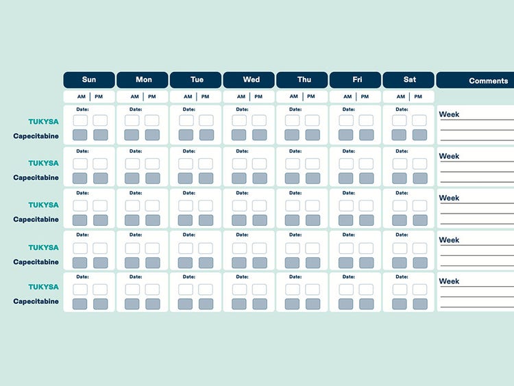 TUKYSA (tucatinib) treatment tracker