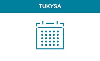A TUKYSA (tucatinib) header with a calendar icon depicting dosing schedule below.